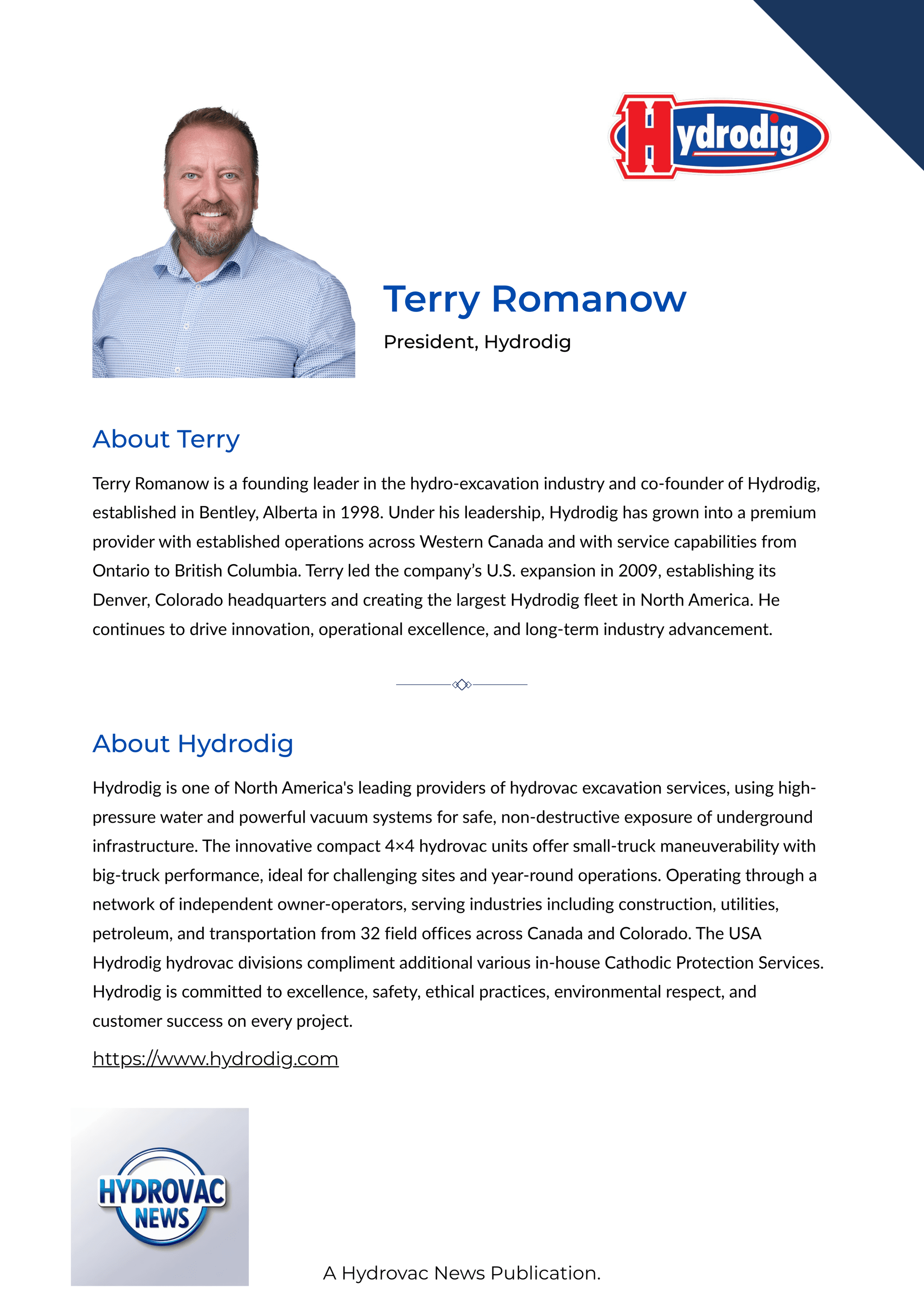 Terry Romanow - Hydrodig